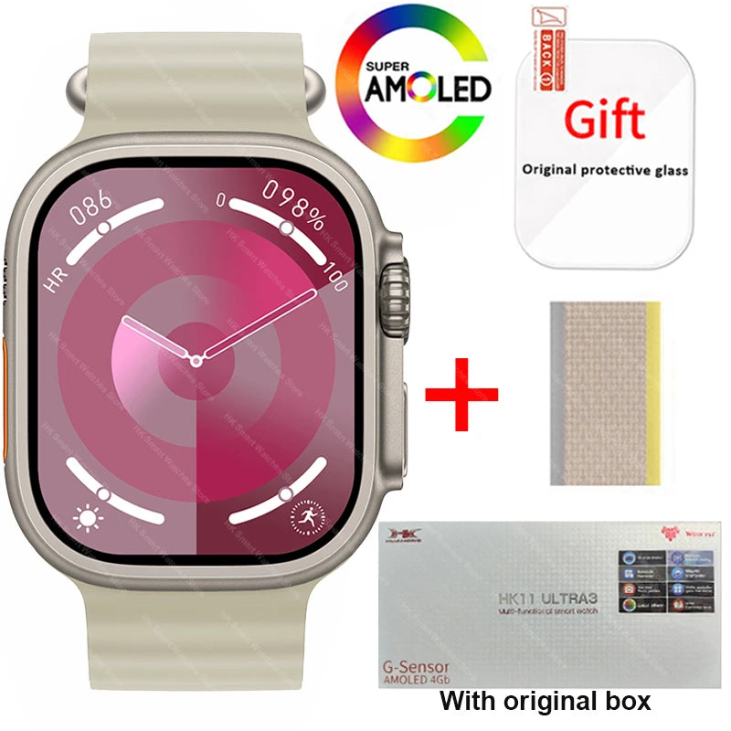 HK11 Ultra 3 Smartwatch 2025 49mm AMOLED NFC
