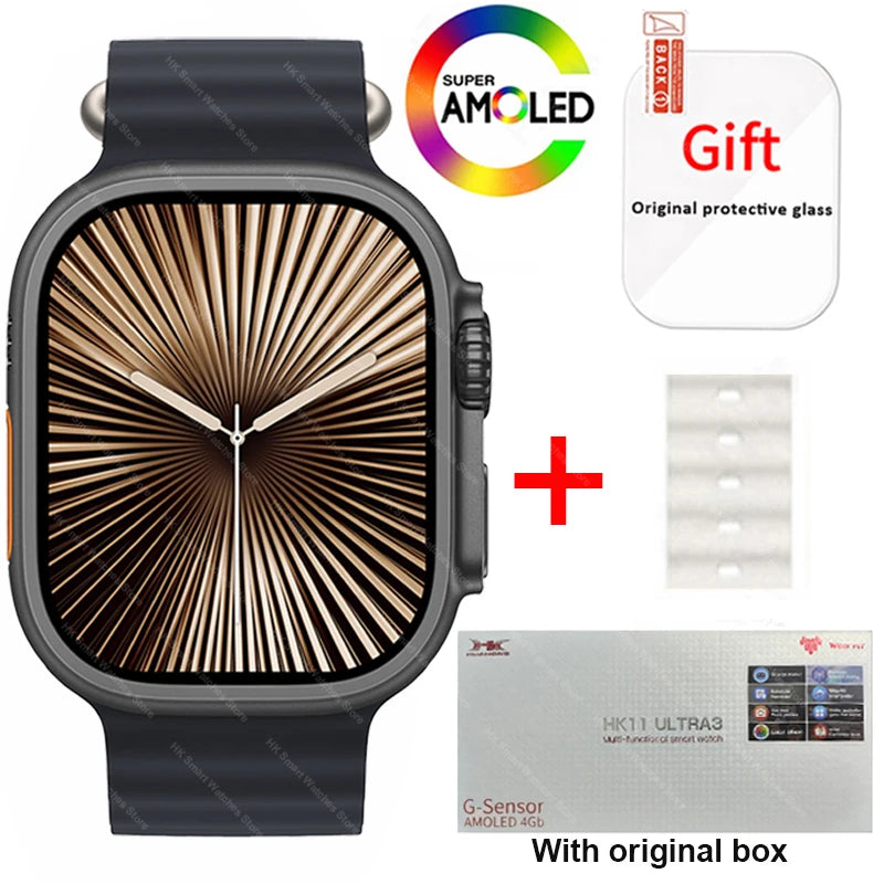 HK11 Ultra 3 Smartwatch 2025 49mm AMOLED NFC