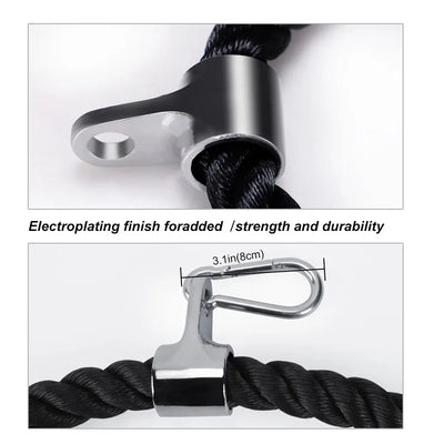Triceps Rope Cable Attachment for Gym & Fitness