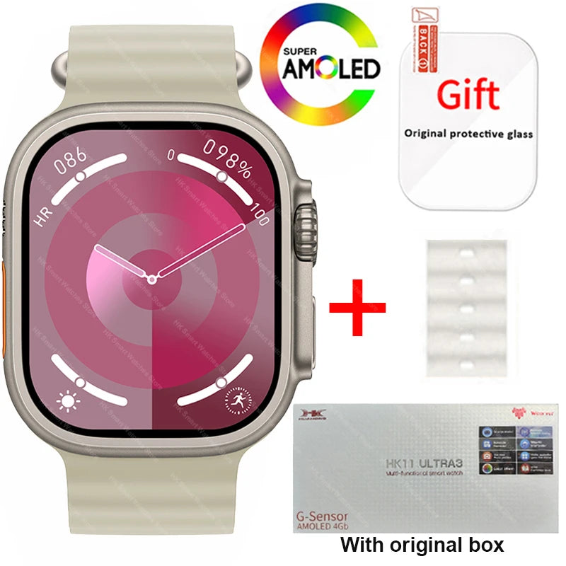 HK11 Ultra 3 Smartwatch 2025 49mm AMOLED NFC