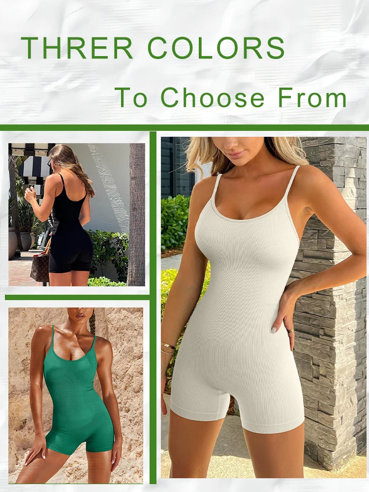 Seamless High-Waist Yoga Jumpsuit for Women