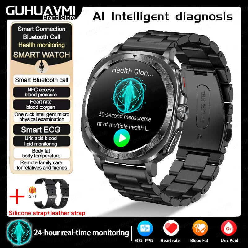 Xiaomi 2025 Health Smartwatch with ECG+PPG & Body Analysis