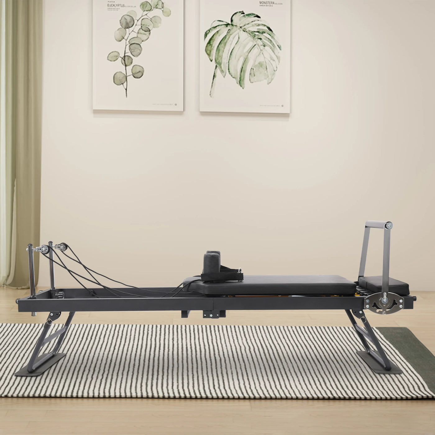 Foldable Steel Pilates Reformer Machine for Home & Office