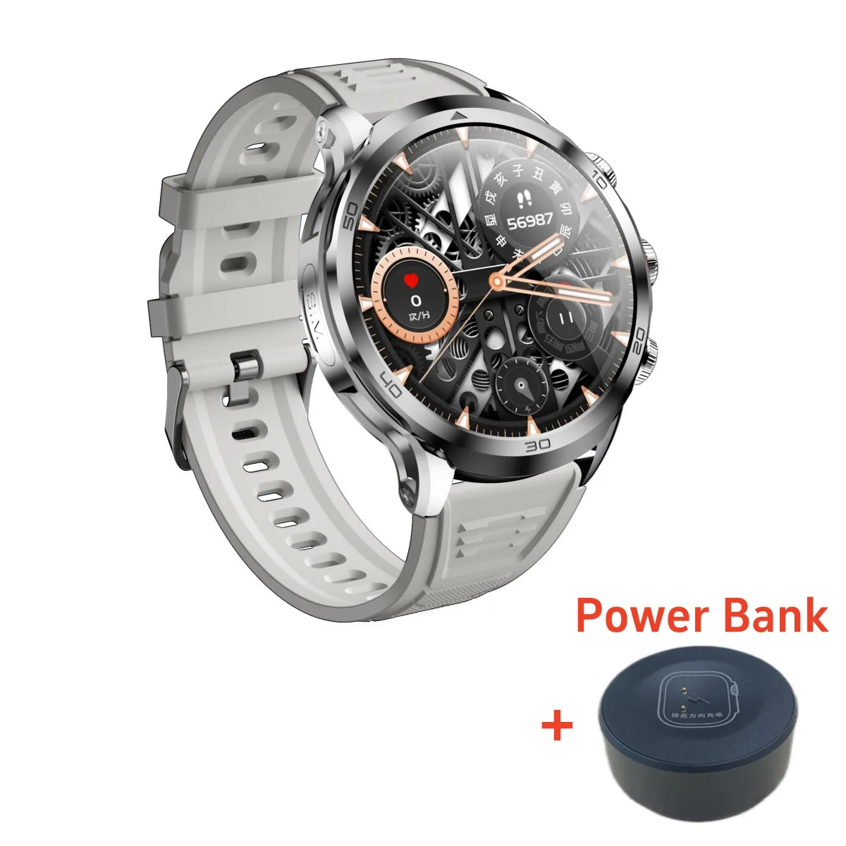 H19 Smartwatch Android 10.0 with 190° Camera & 1.95" AMOLED