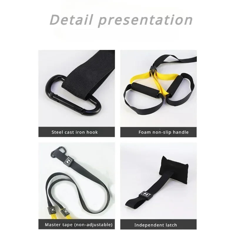 Adjustable Suspension Training Straps – Fitness & Yoga Workout System