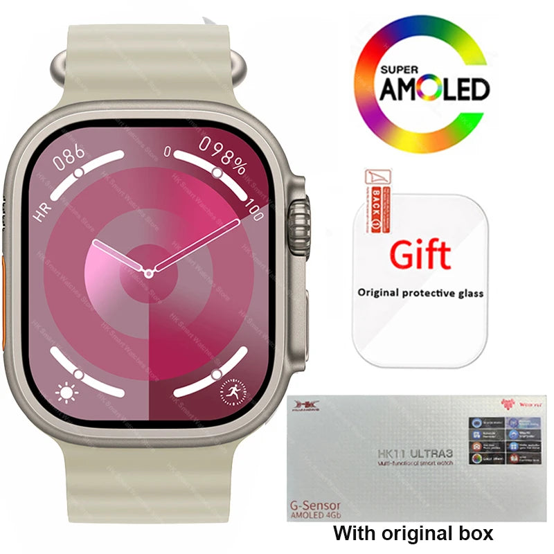 HK11 Ultra 3 Smartwatch 2025 49mm AMOLED NFC