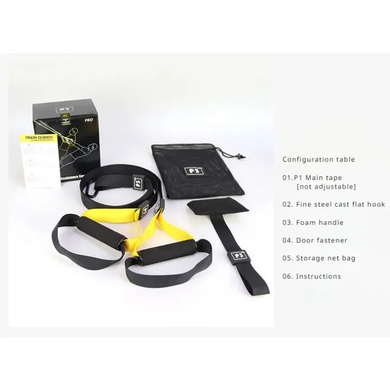 Adjustable Suspension Training Straps – Fitness & Yoga Workout System