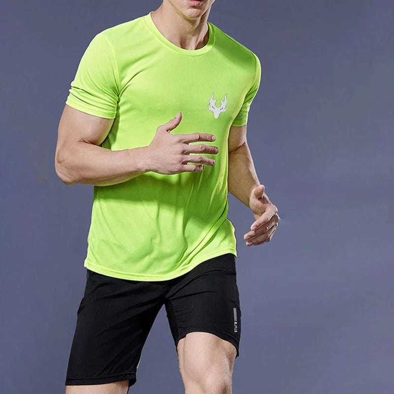 Men’s Quick-Dry Running T-Shirt – Summer Sports Tee