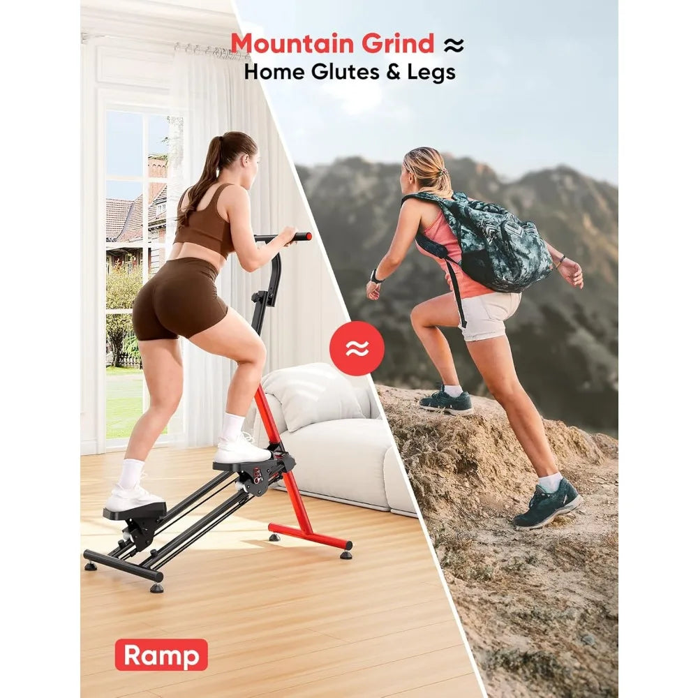 Home Fitness Stair Stepper with Adjustable Levels & Ski Mode