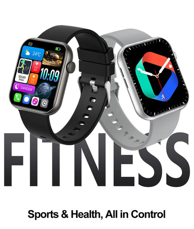 2025 Smartwatch 1.9" HD – Bluetooth Call, Heart Rate, Waterproof Fitness Watch