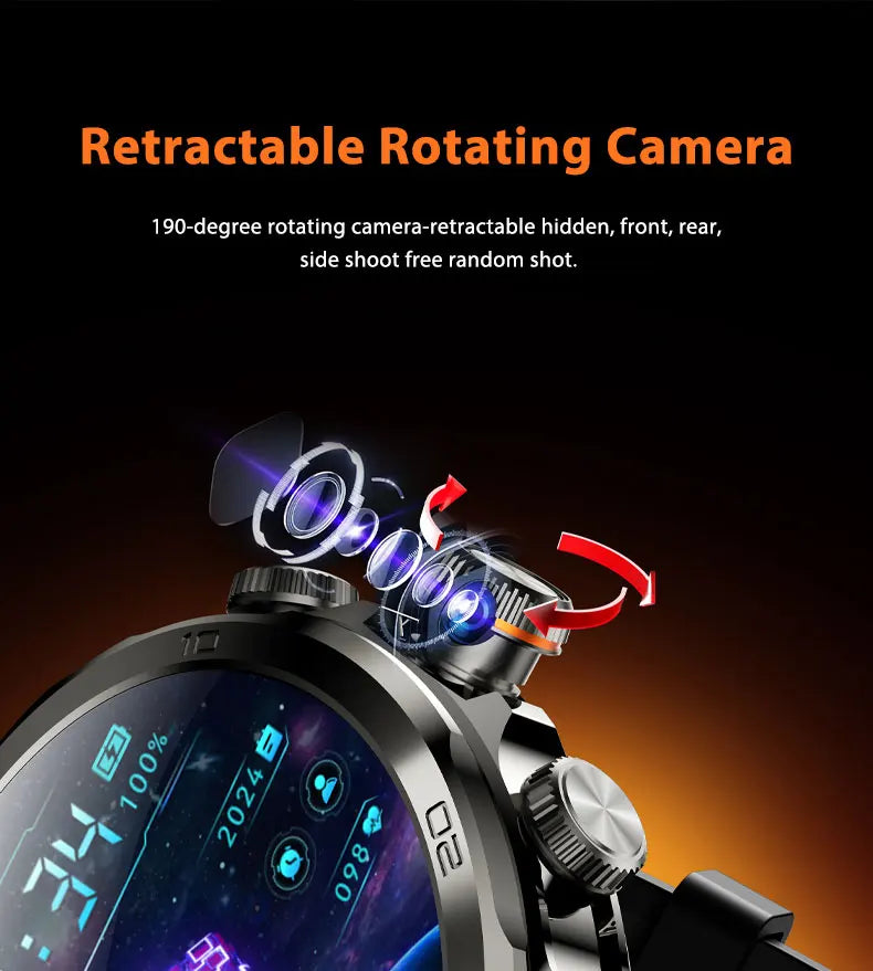 H19 Smartwatch Android 10.0 with 190° Camera & 1.95" AMOLED