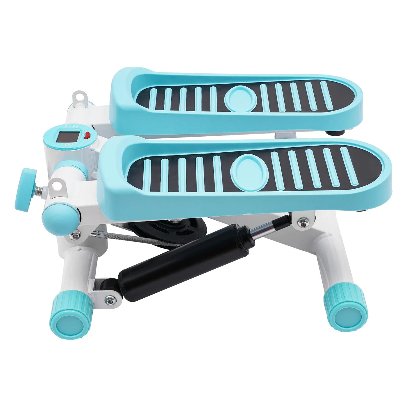 Portable Fitness Stepper with Resistance Bands – Blue