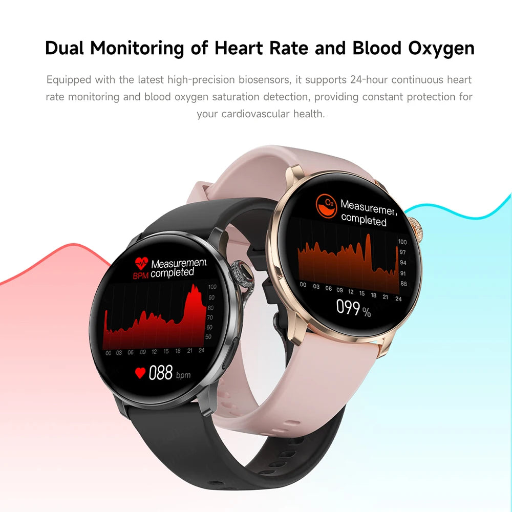 Ultra-thin Luxury Smartwatch Woman GPS Motion Trajectory Bluetooth Call Health Dynamic Island Waterproof Smart Watch Android IOS
