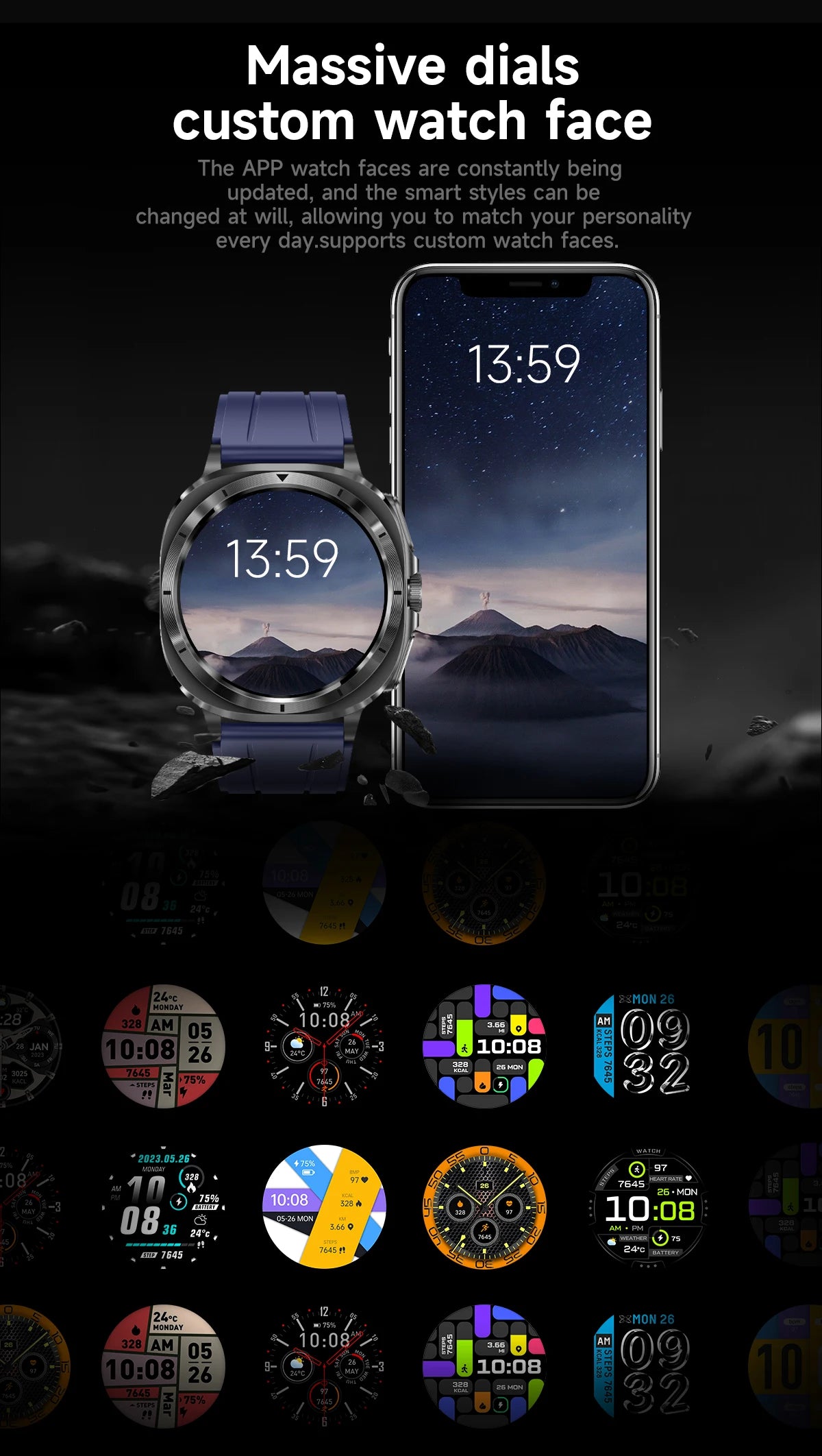 Xiaomi 2025 Health Smartwatch with ECG+PPG & Body Analysis