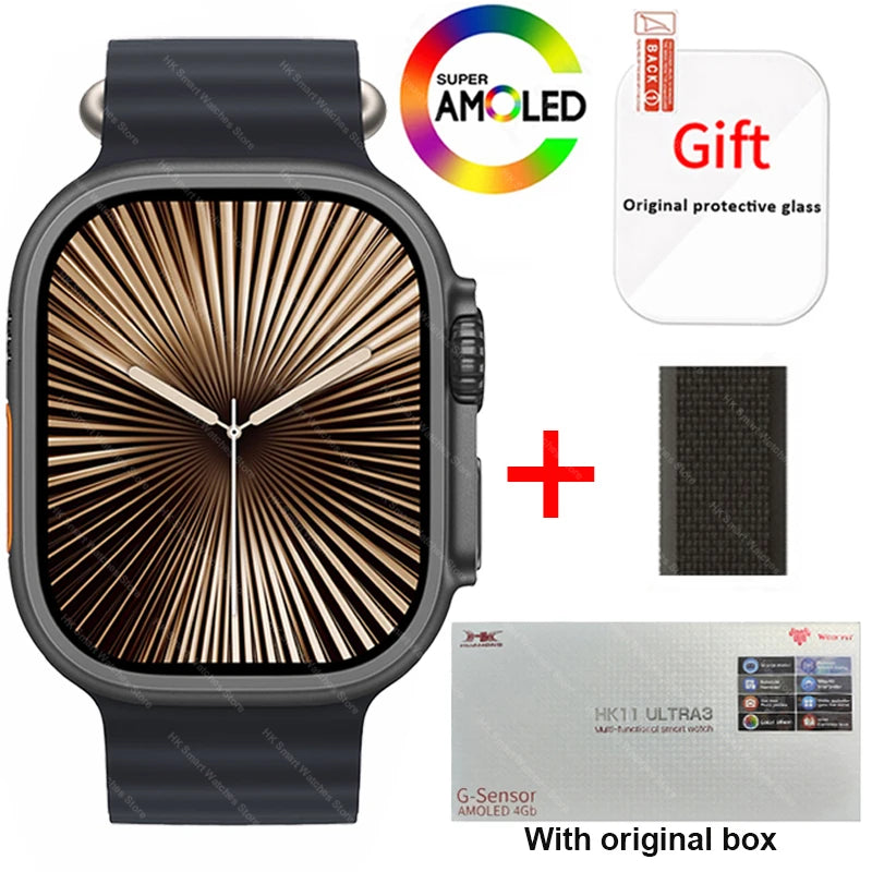 HK11 Ultra 3 Smartwatch 2025 49mm AMOLED NFC