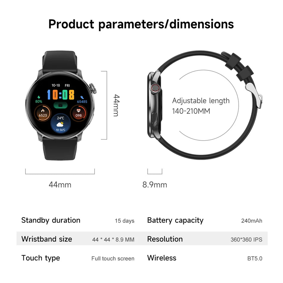 Ultra-thin Luxury Smartwatch Woman GPS Motion Trajectory Bluetooth Call Health Dynamic Island Waterproof Smart Watch Android IOS
