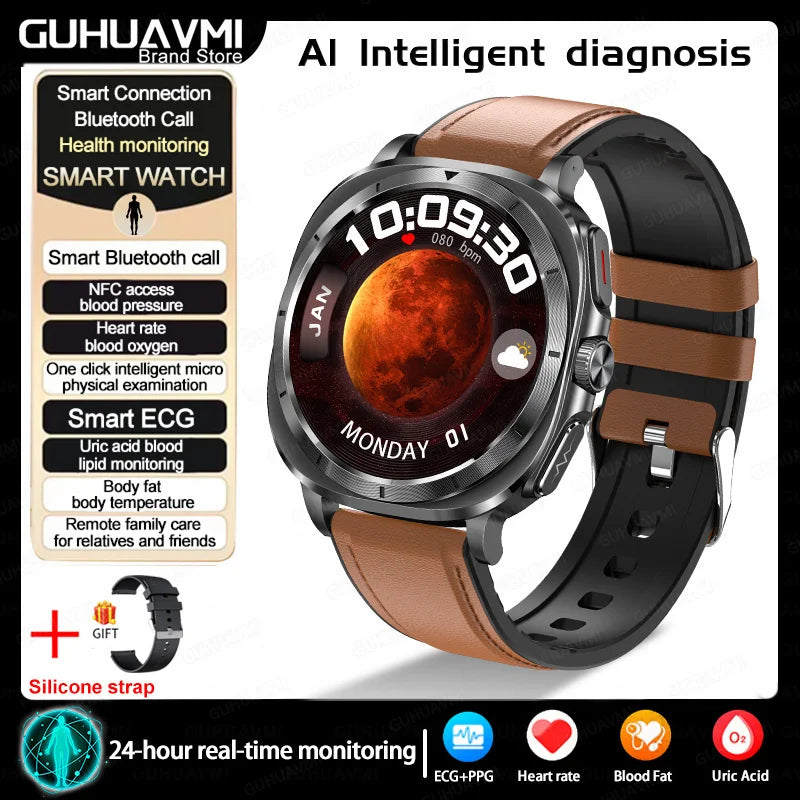 Xiaomi 2025 Health Smartwatch with ECG+PPG & Body Analysis