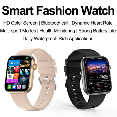 2025 Smartwatch 1.9" HD – Bluetooth Call, Heart Rate, Waterproof Fitness Watch