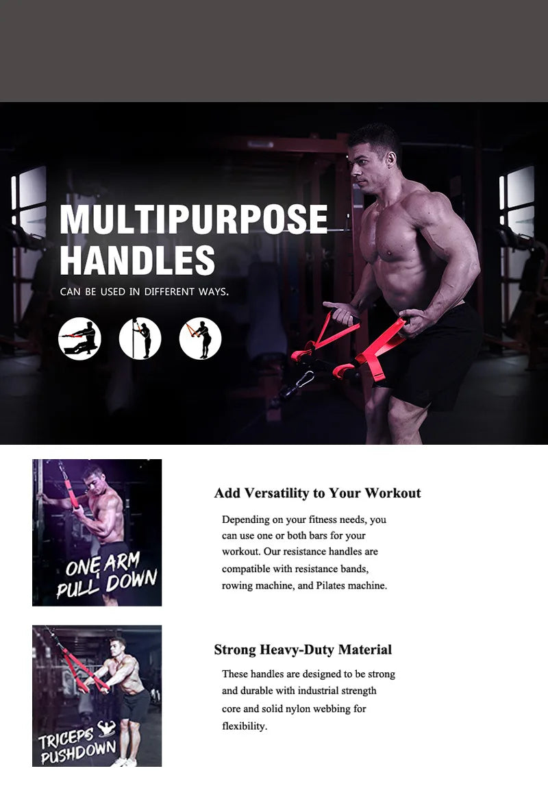Triceps Rope Cable Attachment for Gym & Fitness