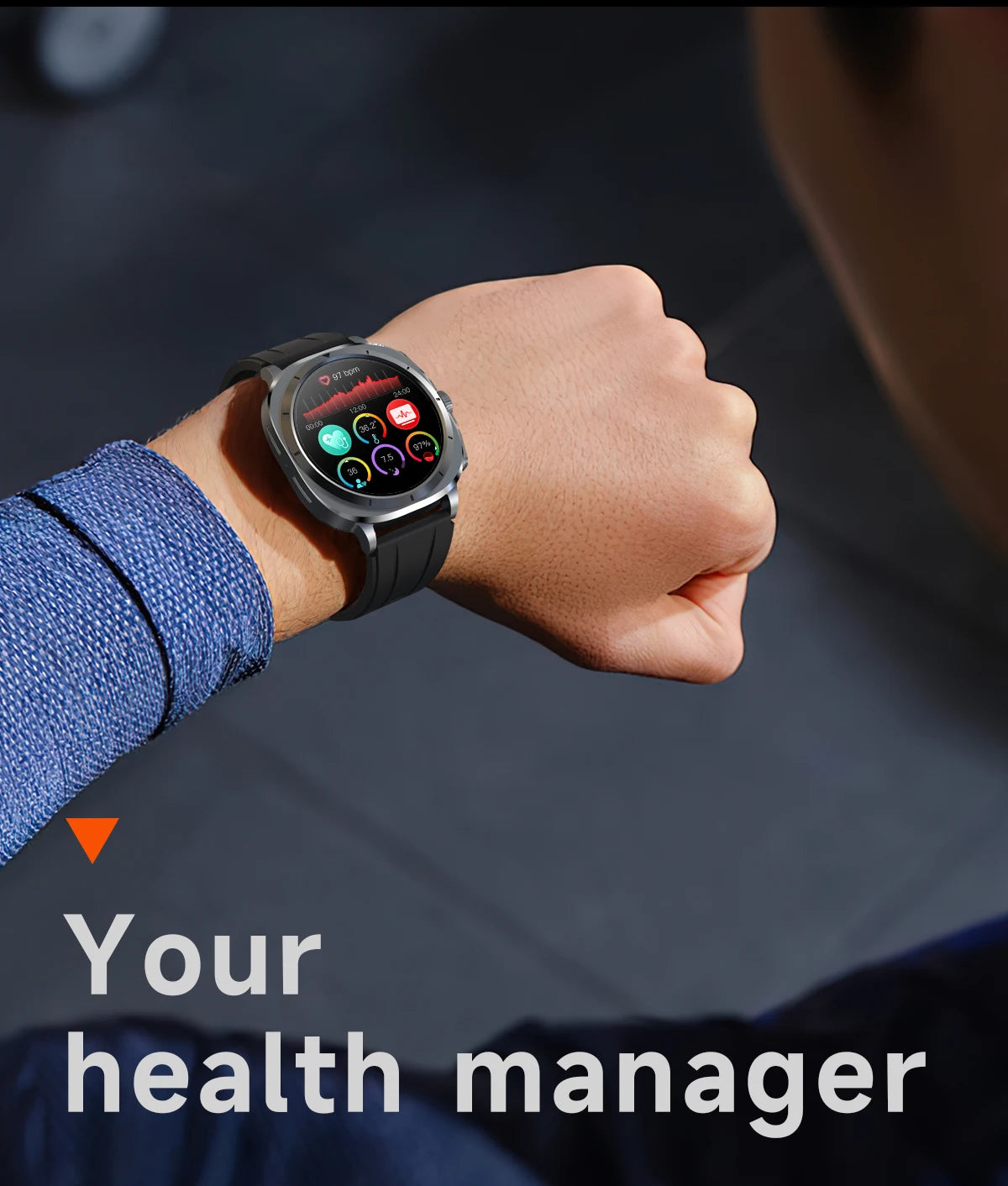 Xiaomi 2025 Health Smartwatch with ECG+PPG & Body Analysis