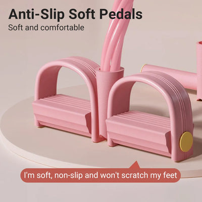 6-Tube Multi-Function Resistance Bands with Pedal Puller