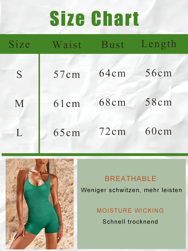 Seamless High-Waist Yoga Jumpsuit for Women