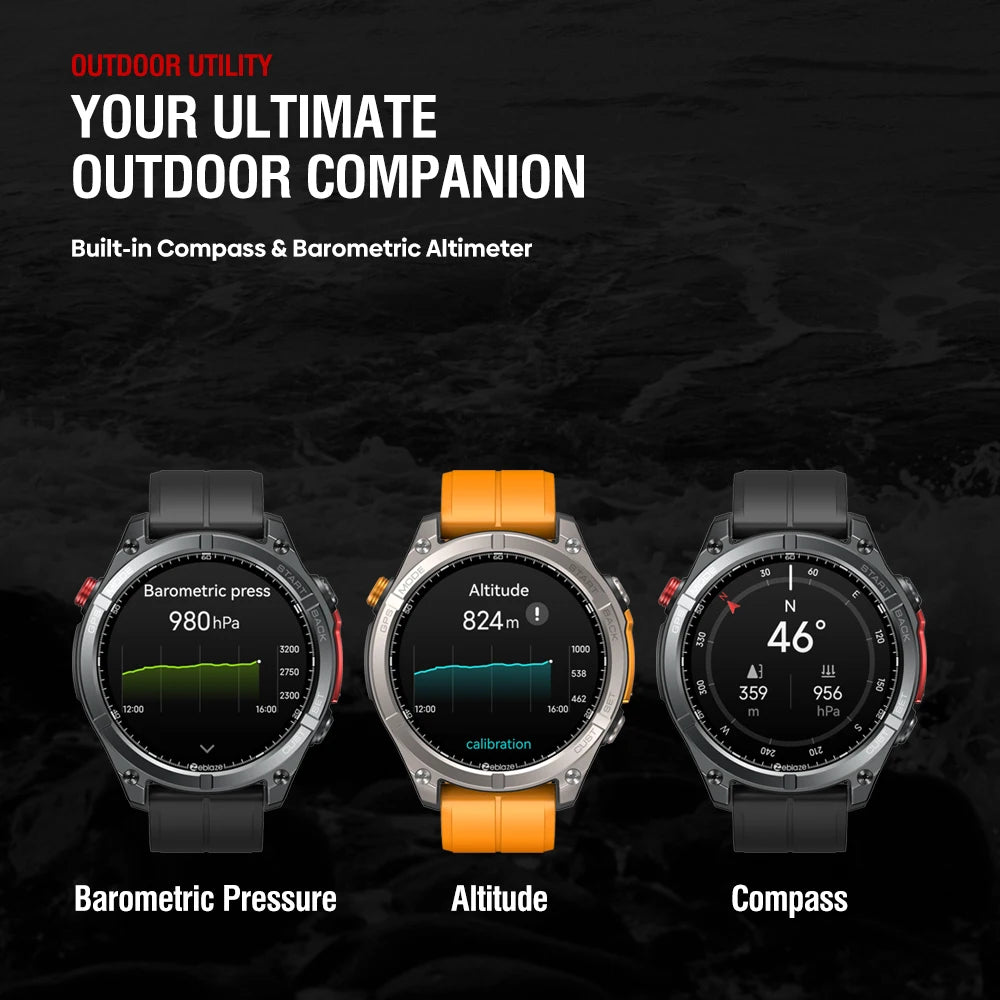 Zeblaze Stratos 4 GPS Smartwatch 1.43" AMOLED