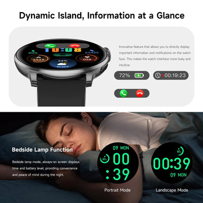 Ultra-thin Luxury Smartwatch Woman GPS Motion Trajectory Bluetooth Call Health Dynamic Island Waterproof Smart Watch Android IOS