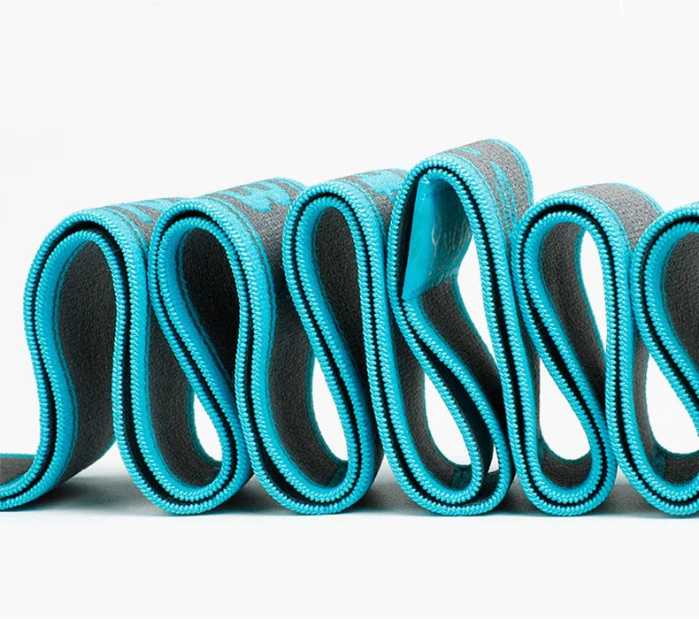 Elastic Yoga Stretching Strap with Loops for Yoga & Pilates