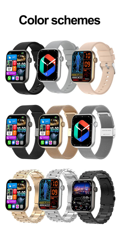 2025 Smartwatch 1.9" HD – Bluetooth Call, Heart Rate, Waterproof Fitness Watch