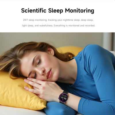 Ultra-thin Luxury Smartwatch Woman GPS Motion Trajectory Bluetooth Call Health Dynamic Island Waterproof Smart Watch Android IOS