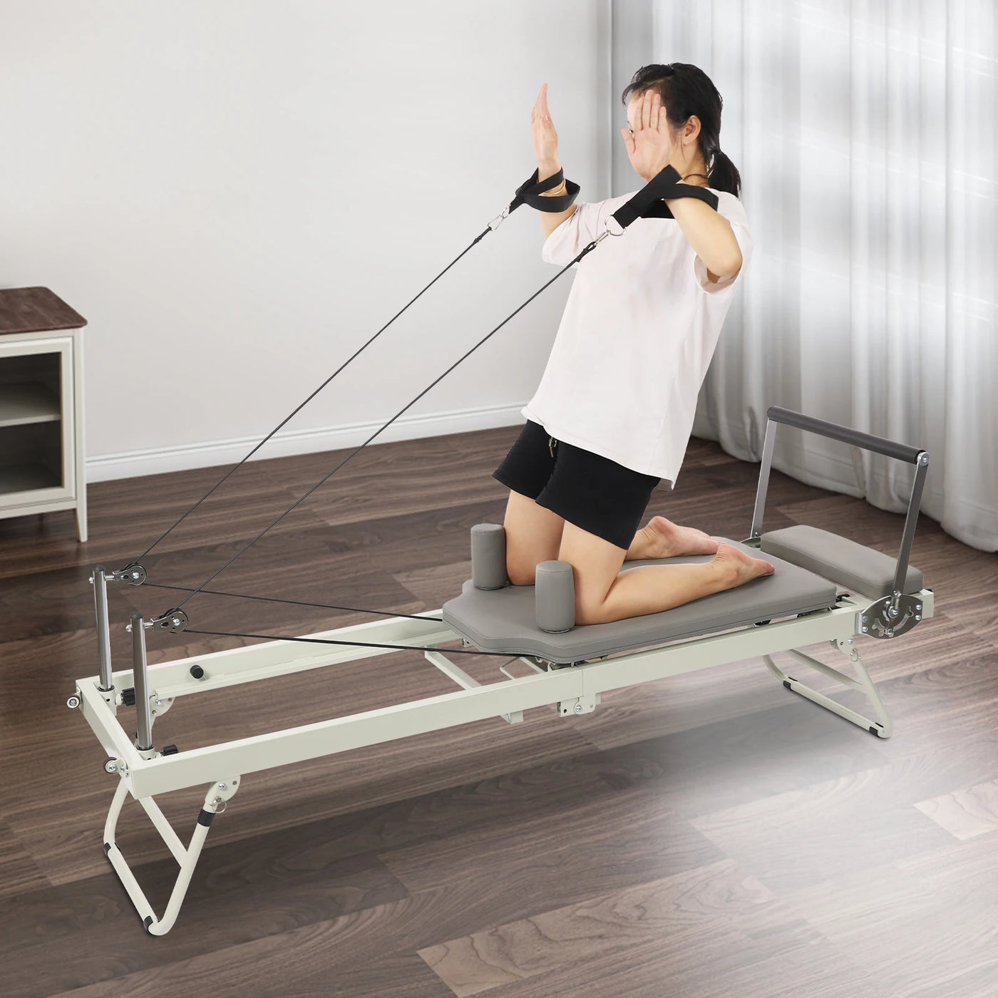 Foldable Steel Pilates Reformer Machine for Home & Office