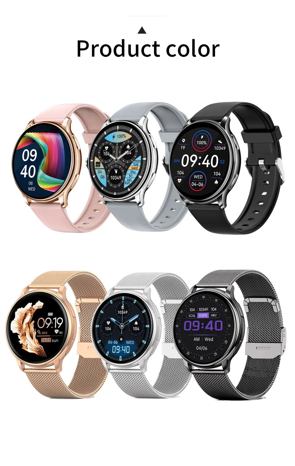 Men’s Smartwatch Y22 – Custom Dial, Fitness Tracker, Heart Rate Monitor