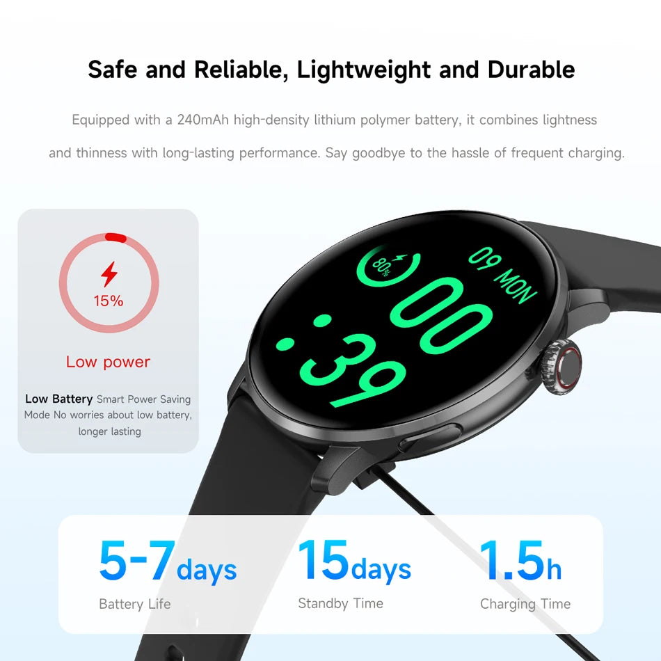 Ultra-thin Luxury Smartwatch Woman GPS Motion Trajectory Bluetooth Call Health Dynamic Island Waterproof Smart Watch Android IOS