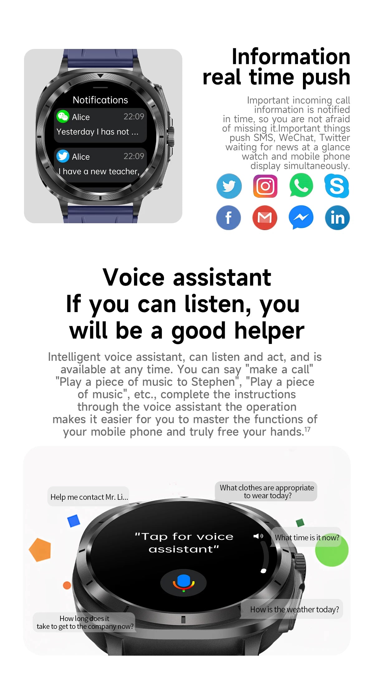 Xiaomi 2025 Health Smartwatch with ECG+PPG & Body Analysis
