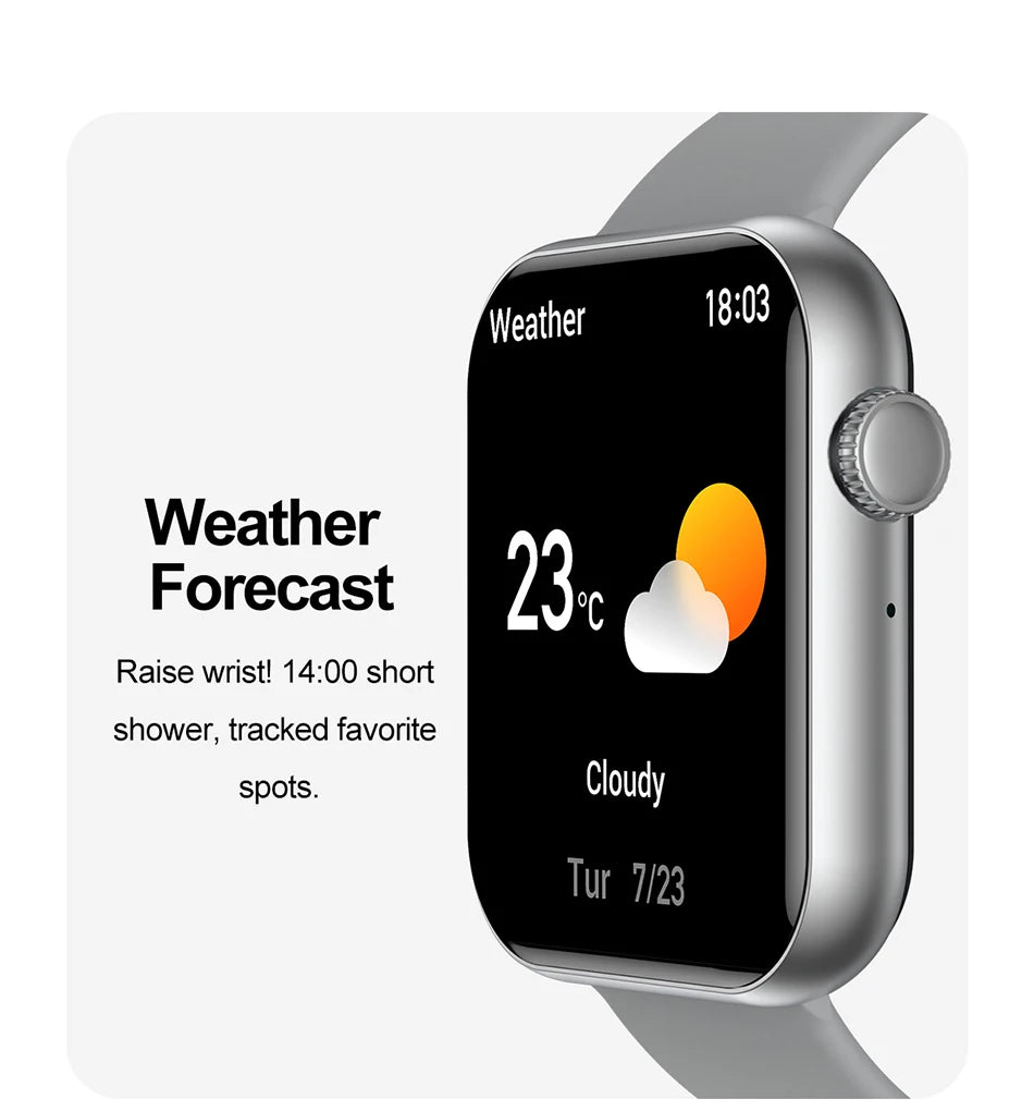 2025 Smartwatch 1.9" HD – Bluetooth Call, Heart Rate, Waterproof Fitness Watch