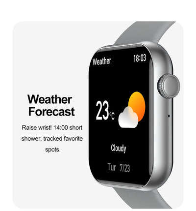 2025 Smartwatch 1.9" HD – Bluetooth Call, Heart Rate, Waterproof Fitness Watch