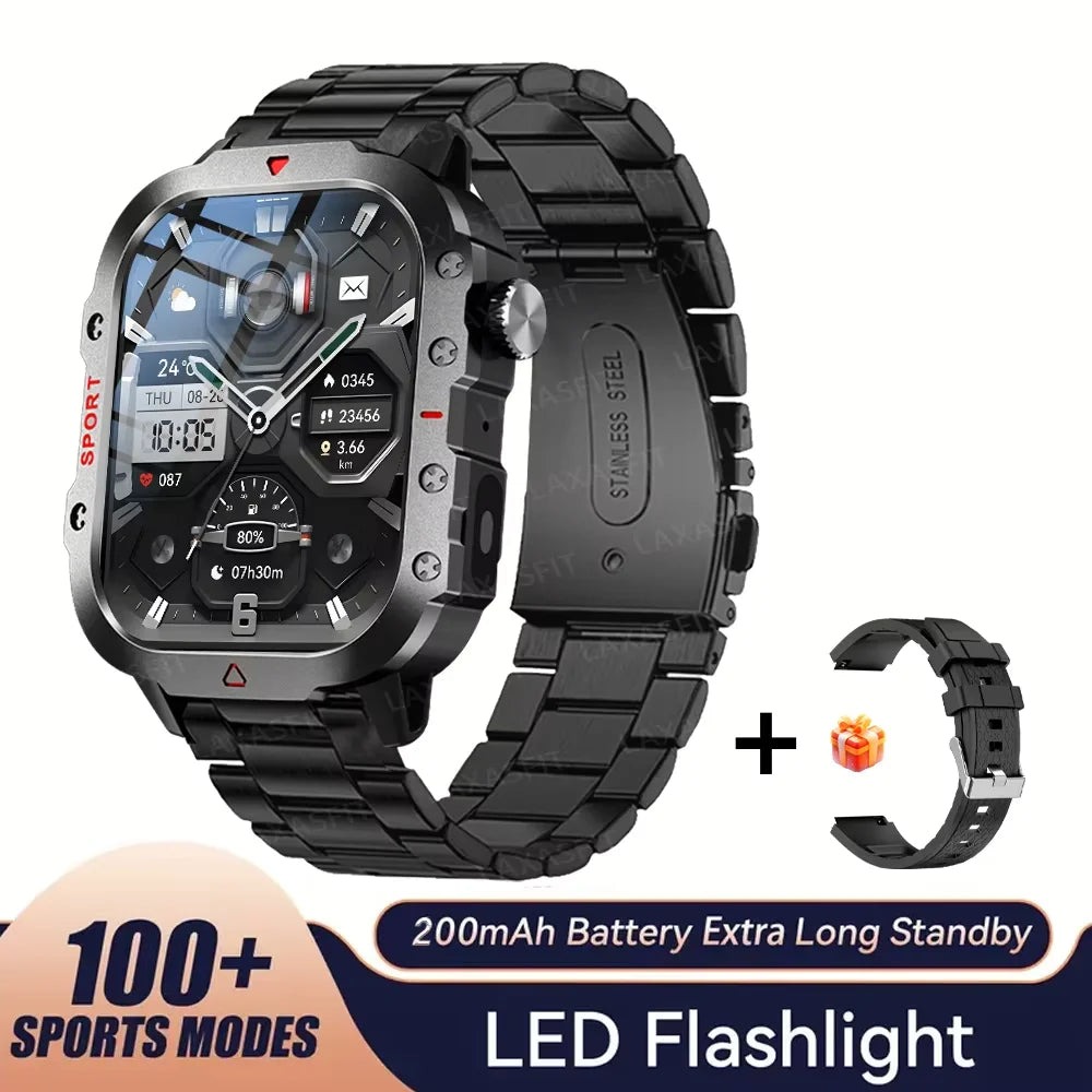 AXASFIT Smartwatch – 2.01" HD Screen with Bluetooth Call