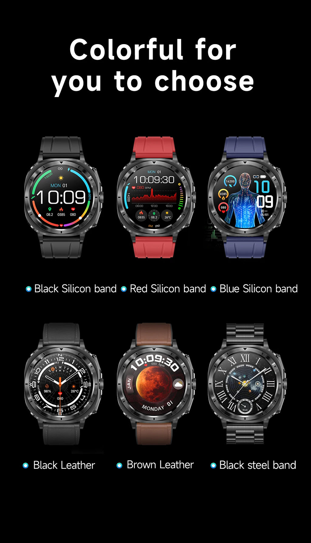 Xiaomi 2025 Health Smartwatch with ECG+PPG & Body Analysis