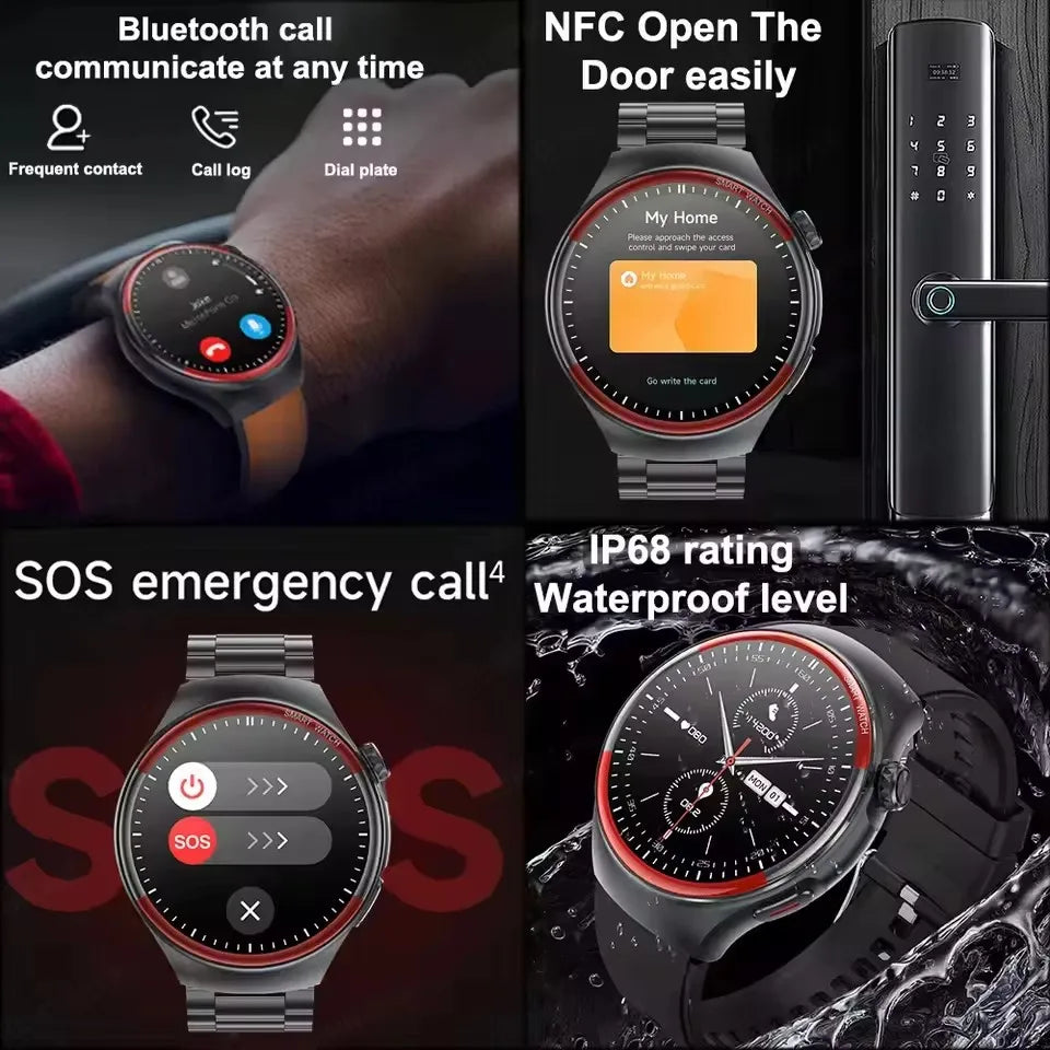 2025 Laser Detection Smartwatch with Blood Pressure & HRV