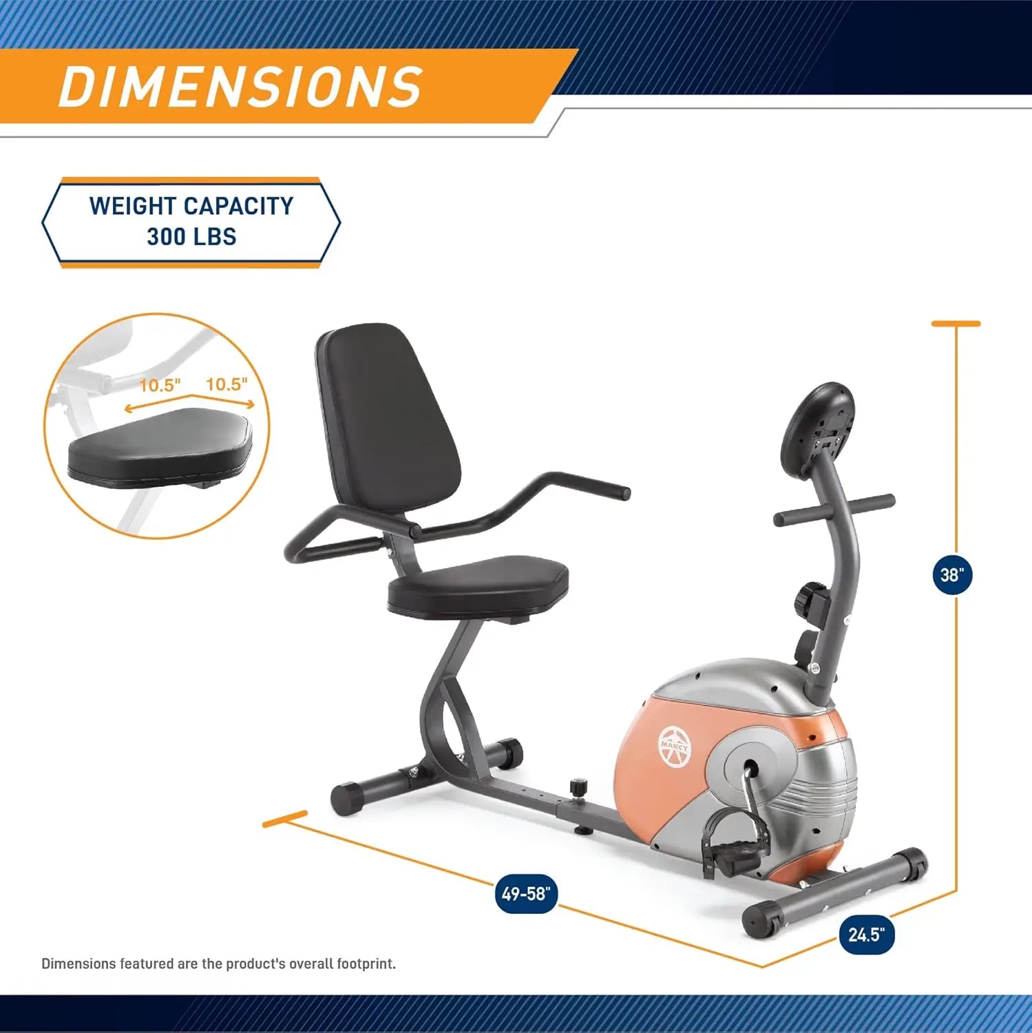 Home Fitness Exercise Bike with Adjustable Magnetic Resistance