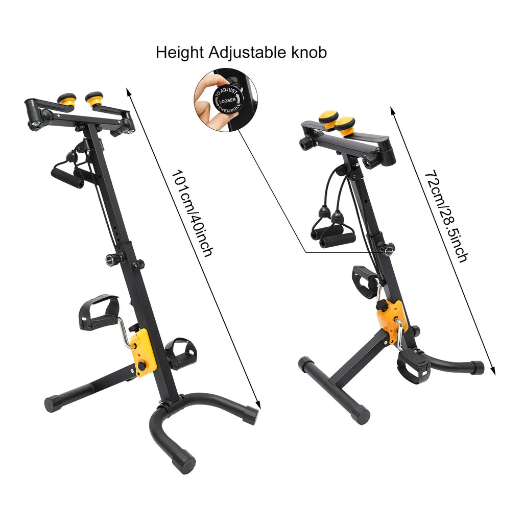 Foldable Pedal Exerciser Bike for Seniors – Home Rehab Fitness