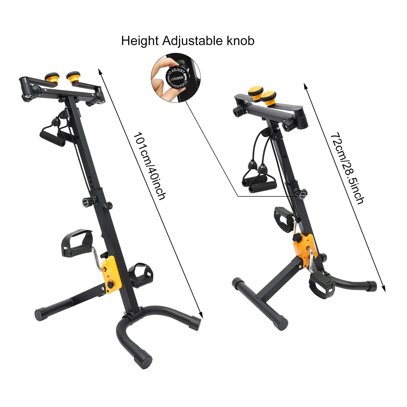 Foldable Pedal Exerciser Bike for Seniors – Home Rehab Fitness