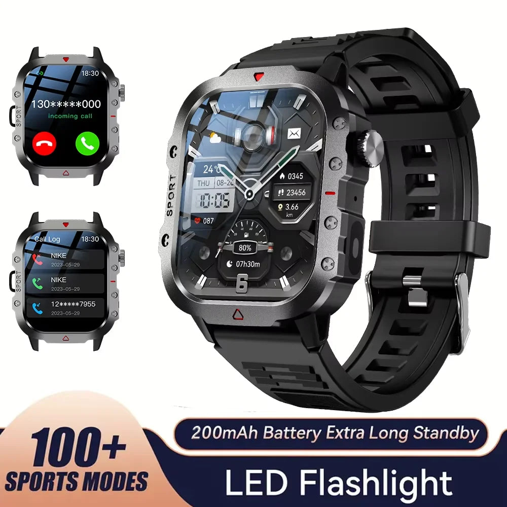 AXASFIT Smartwatch – 2.01" HD Screen with Bluetooth Call