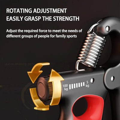 Adjustable Hand Grip Strengthener 5–100kg for Wrist & Forearm Training