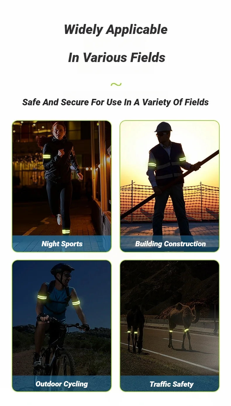 High-Visibility Reflective Safety Tape Bands